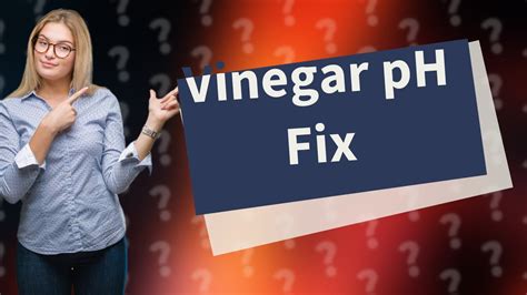 is vinegar low in ph.